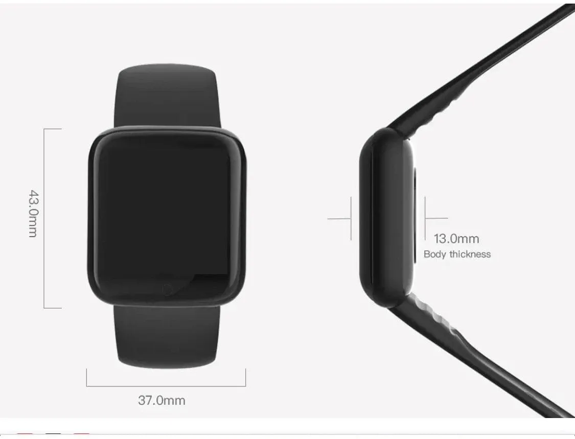Y68  Smart Watch Yellow