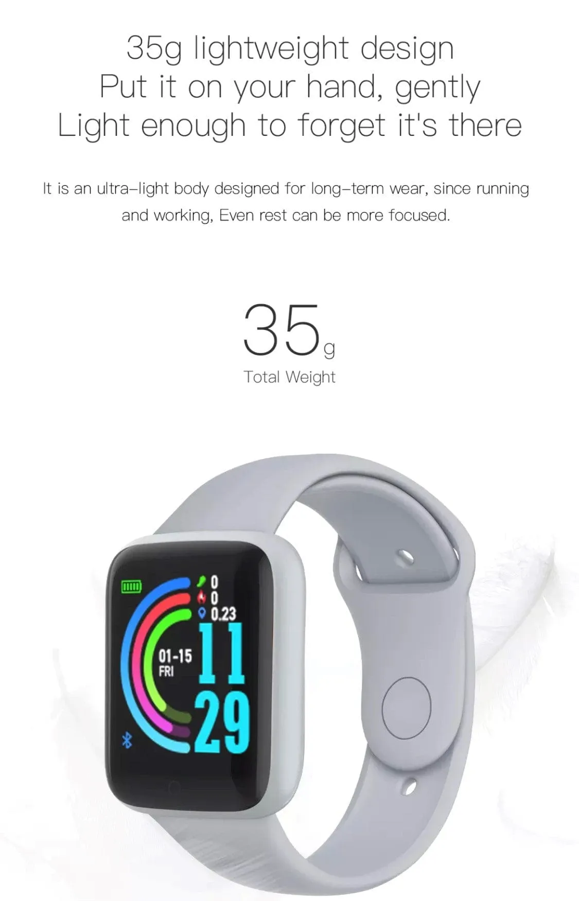 Y68  Smart Watch Yellow