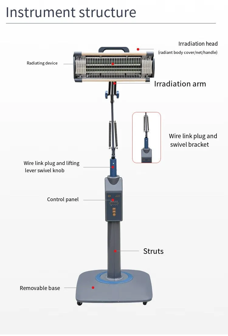 Zhoulin WS-101D Bio-spectrum Device Household Health Care Rheumatism Electric Grill Lamp Spectrum Physiotherapy